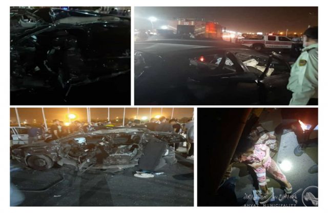  
  تصادف مرگبار بر روی پل شهید دقایقی