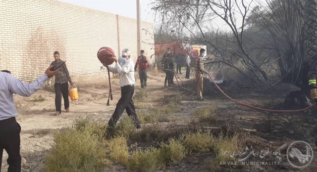  
  مهار حریق گسترده نخلستان و نیزارهای روستای مگطوع با تلاش آتش نشانان اهوازی