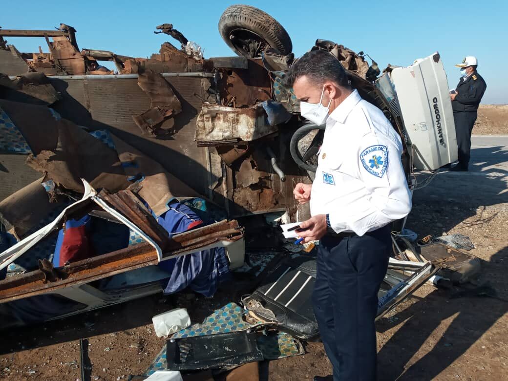 اسامی مصدومان و کشته شدگان حادثه تصادف جاده اهواز – خرمشهر اعلام شد