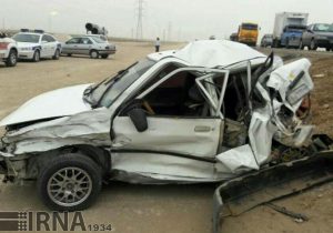 تصادف در جاده خرمشهر به اهواز ۲ کشته و چهار مصدوم برجا گذاشت