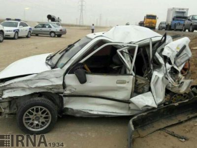 تصادف در جاده خرمشهر به اهواز ۲ کشته و چهار مصدوم برجا گذاشت