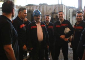 دیدار و گفتگو مدیرعامل با کارکنان شرکت فولاد اکسین خوزستان