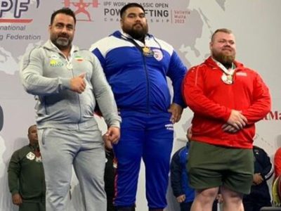 مدال نقره پاورلیفتینگ جهان بر گردن ورزشکار خوزستانی