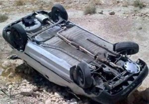 واژگونی خودرو در جاده اهواز-ماهشهر یک کشته و ۲ مصدوم برجا گذاشت