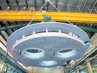 اولین دلتای مسی آبگرم کوره قوس الکتریکی جهان در فولاد خوزستان ساخته شد