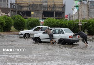 ویدیو/ بارش شدید باران و آبگرفتگی معابر در اهواز